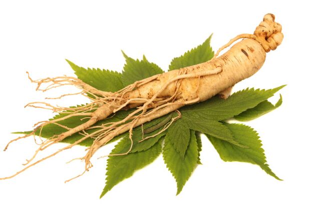 Ginseng -Wurzel im Spray Nicode